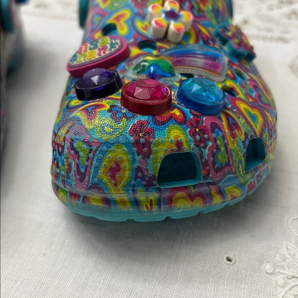 ๐๏ธBOGO FREE CROCS Lisa Frank hearts design size C13 - Picture 5 of 11